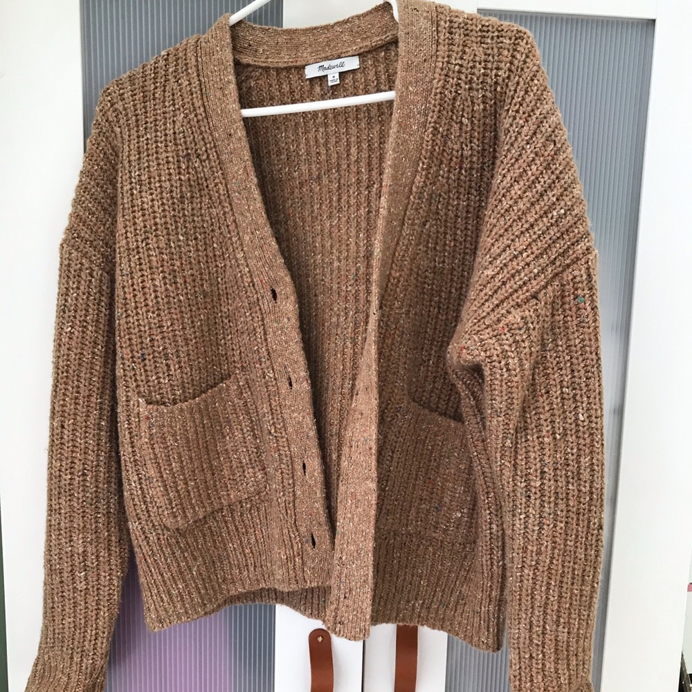 Madewell Speckled Rib Cardigan